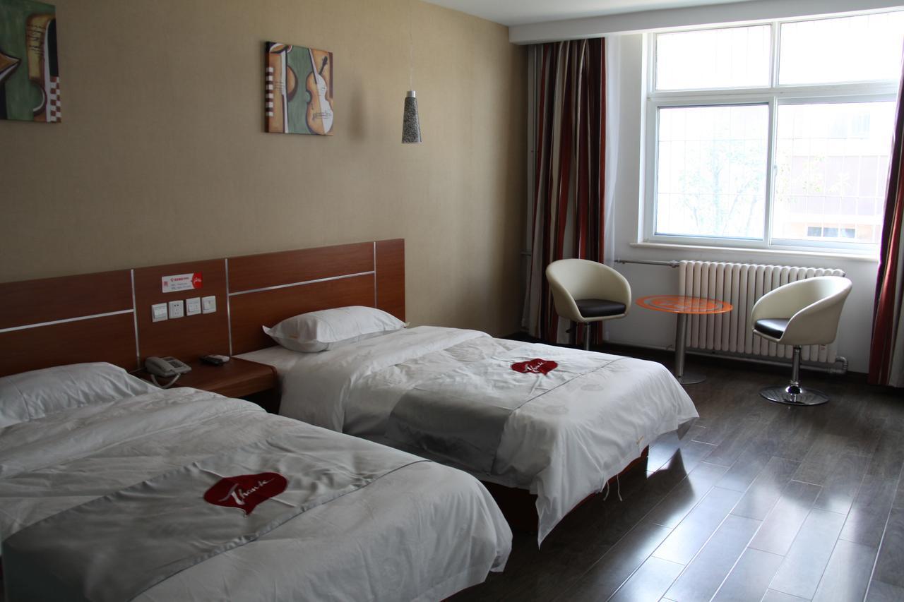 Thank Inn Chain Hotel Shandong Liaocheng Economic Development Zone Jiuhe Community Buitenkant foto